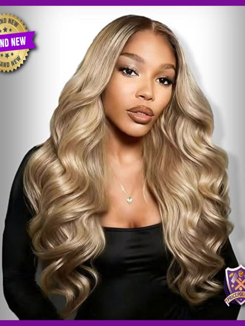 Human Hair Lace Front Wig Glueless Pre-Plucked Body Wave 250% Density